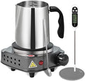 SAEUYVB Candle Making Kit/Supplies with Electric Hot Plate(Silver Gray)