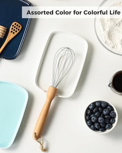 ABRUTY Spoon Rest for Stove Top, Ceramic Spoon Holder for Counter, Modern Farmhouse Decor Accessories for Spatula, Spoons or Tongs