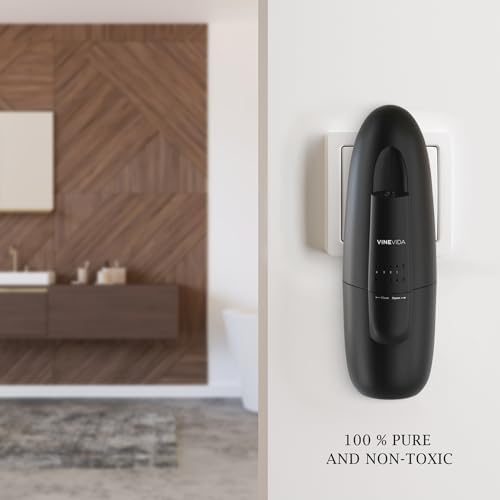 VINEVIDA Studio Plug-in Diffuser - Aroma Diffuser for Home and Office (Black)