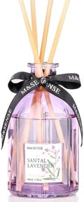 M&SENSE Reed Diffuser, Sandalwood Lavender, 7.7 oz Natural Essential Oil