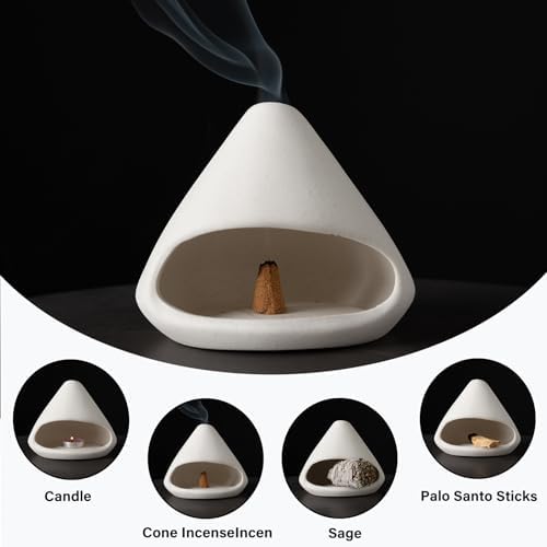 Zongzi Ceramic Chiminea Palo Santo Burner,Decorative Ritual Incense Holder