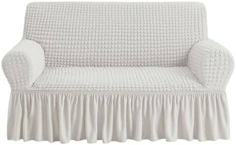 NICEEC Loveseat Covers Washable Love Seat Couch Covers Slipcover with Skirt