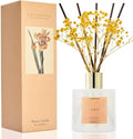 Cocorrína Reed Diffuser - Warm Vanilla Scented Diffuser with 8 Sticks Home Fragrance Reed Diffuser for Bathroom Shelf Decor