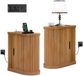Mid-Century Modern Nightstands Set 2, Walnut