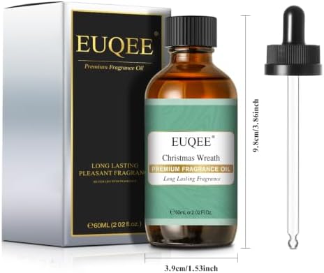 EUQEE Christmas Wreath Fragrance Oil for Holiday Party 2.02 Fl oz/ 60ml