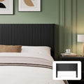 Howjoe Wood King Headboard Only, 80.3" Black Wood Headboard King Size