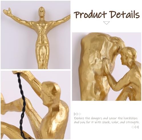Set of 6 Climbing Men Wall Art Decor Sculpture,Nordic Modern Simplicity Decorative Wall Art, Climbing Man Sculptures,Home & Office Climber Gifts