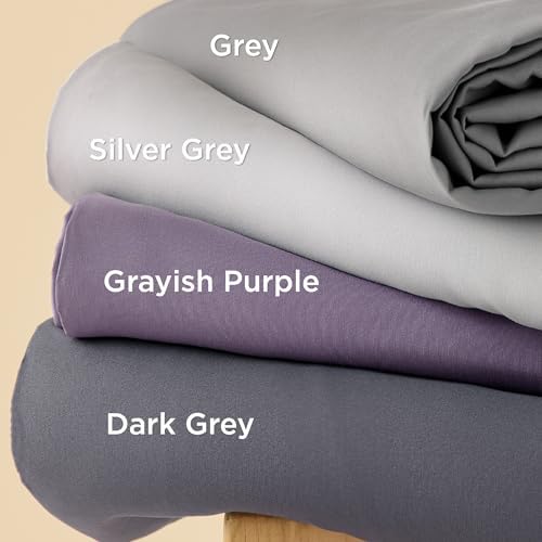 Bedsure Duvet Cover King Size, Double Brushed Bedding Set, Dusty Purple