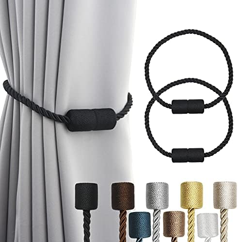 Magnetic Curtain Tiebacks Holdbacks Decorative Tie Backs for Windows Porlau