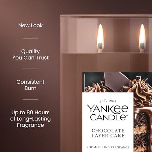 Yankee Candle Chocolate Layer Cake Scented Candle, 20oz Large Tumbler