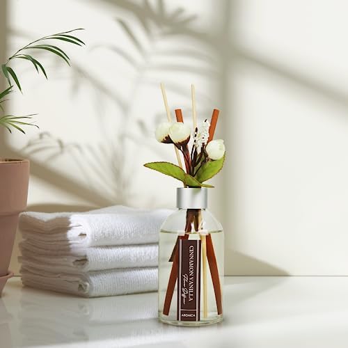 Aronica Cinnamon Scent Diffuser Kitchen, Office Decorations Cinnamon Vanilla Scent Flower Reed Diffuser, Christmas Room Stick Scent, Work Cubicle Scent, Korean Kitchen Window Decor, Air Freshener