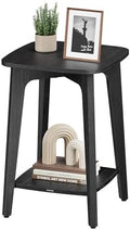 VASAGLE Side Table, 2-Tier Small Square End Table, Nightstand