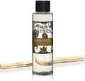Urban Naturals Smoked Vanilla Scented Oil Reed Diffuser Refill with Free Set of Reed Sticks! A Vanilla Bean, Sandalwood & Leather Scent, 4 oz