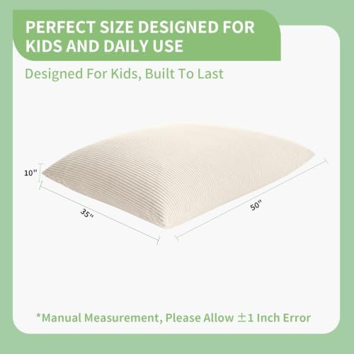 3-in-1 Kids Bean Bag Chair, Convertible Floor Cushion