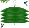 19.25-Inch Extra Large Squirrel Baffle,Hummingbird Feeder Shade Dome Cover, Bird Feeder Rain Guard, Hanging Squirrel Proof for Shepherd's Hook Outdoors (Green) 4 Pack