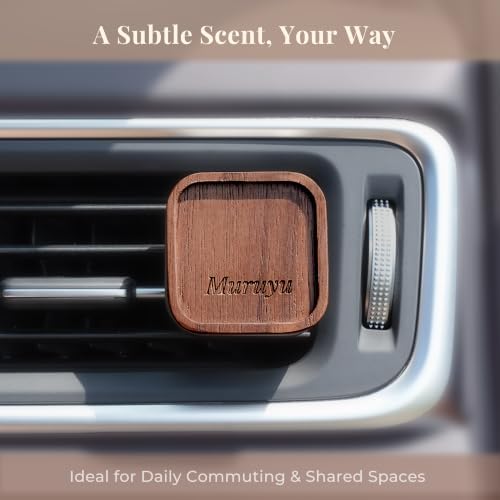 Walnut Wood Car Vent Diffuser with Magnetic Cover
