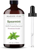 Majestic Pure Spearmint Essential Oil for Diffuser - 4 Fl Oz