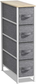 Sorbus 4-Drawer Narrow Dresser for Bedroom (Beige)