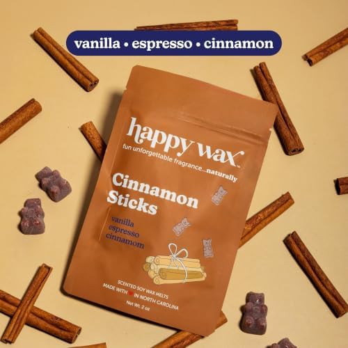 Happy Wax Fall Scented Soy Wax Melts 6oz Variety Pack - Cinnamon Collection