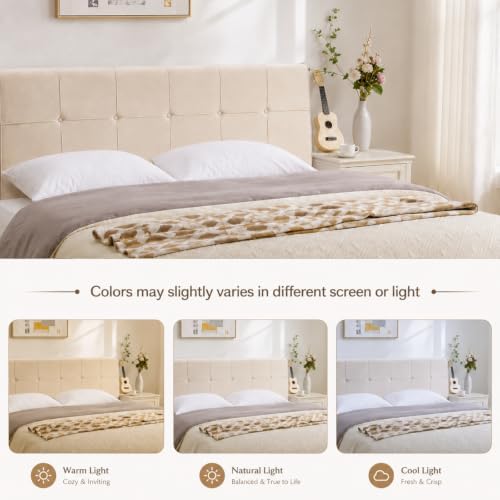 King Headboard with Adjustable Height