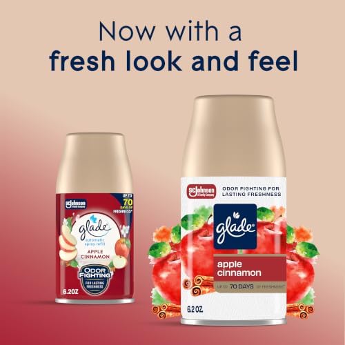 Glade Automatic Spray Air Freshener Refill, Apple Cinnamon, 2 Count