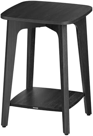 VASAGLE Side Table, 2-Tier Small Square End Table, Nightstand