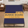 Lutown-Teen Bunkie Board Queen High-Density Polymer Bed Support, Blue
