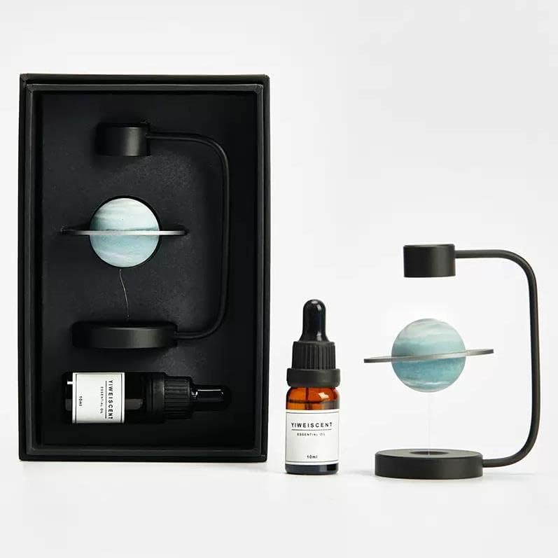 Levitating Asteroid Decor with Fragrance Diffuser: Add a Touch of Magic to Your Space (Bergamot, Peacock Green)