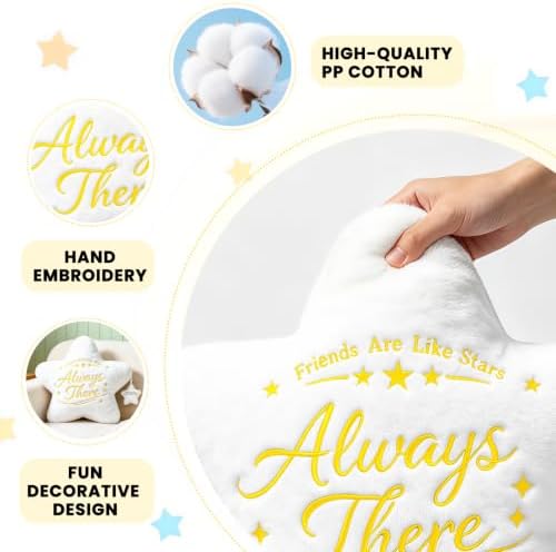 NZNDB Funny Star Pillow Best Friend Friendship Gifts for Women