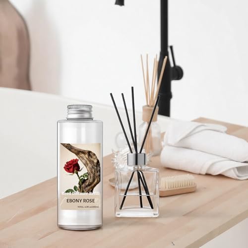 STRN Reed Diffuser Oil Refill, Ebony Rose Scented Diffuser 6.8 Fl Oz