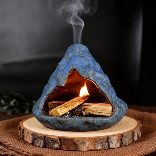 Zongzi Modeling Smudge Bowl, Palo Santo Chiminea & Sage Cone Burner Holder