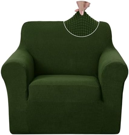 U-NICE HOME Stretch Recliner Chair Cover Armchair Slipcover, Bronze Green