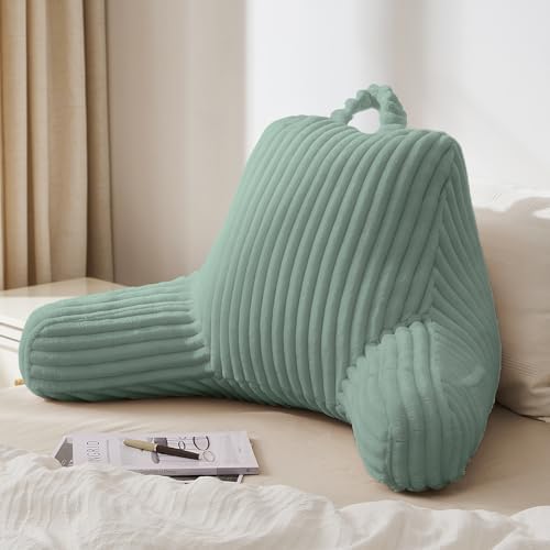 Blissful Diary Reading Pillow for Bed, Backrest Pillow, Mint Green