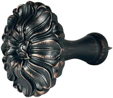 LOPGT Set of 2 Vintage Curtain Holdbacks Wall Mounted with Screws, Black