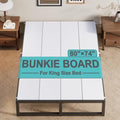 Lutown-Teen Bunkie Board King High-Density Polymer Bed Support, White