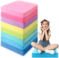 GlikCeil 8 Pcs Square Floor Pillow Cushions for Kid Classroom 15'', Candy