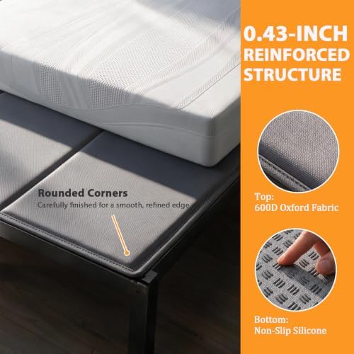 TigeJoy Heavy Duty Bunkie Board Twin XL 38''x79'', Non-Slip Bed Support