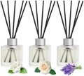 3-Pack Reed Diffuser Set, Gardenia/Lavender/Rose Scented Oil