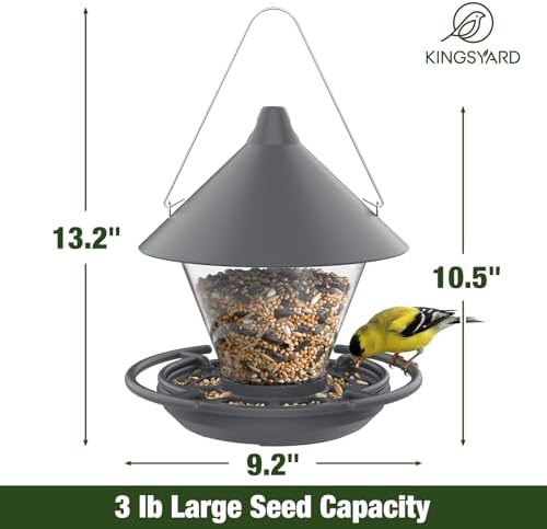 Kingsyard Wild Bird Feeder for Outdoors Hanging