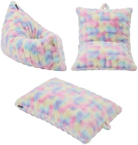 Hobestluk 3 in 1 Small Bean Bag Chair Comfortable Chair Floor Cushions