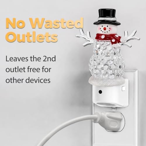 DORESshop Christmas Night Light,Snowman Kids Night Light,RGB Dusk to Dawn