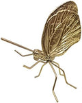 Gold Butterfly Sculpture Solid Metal Insect Ornament Mini Butterfly Figurine for Home Office Garden Desktop Decor