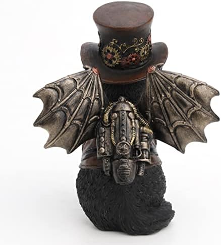 Veronese Design 5 1/4" Steampunk Victorian Inventor Top Hat Kitty Cat Resin Figurine Hand Painted Statue
