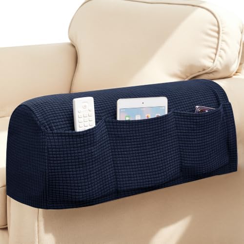 SUBRTEX Stretch Couch Arm Covers Set of 2, Non-Slip Sofa Armrest Slipcovers