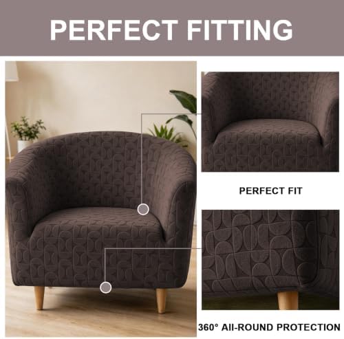 Eco-Ancheng Club Chair Slipcover Tub Chair Cover Stretch Armchair Covers