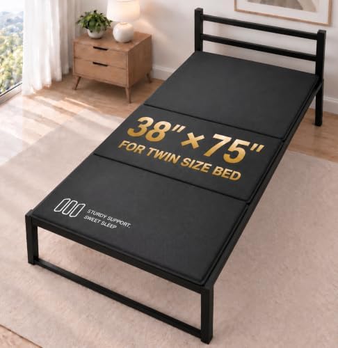 Heavy Duty 10mm Twin Bunkie Board 38x75, Foldable Bed Support Panel