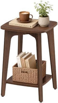 VASAGLE Side Table, 2-Tier Small Square End Table, Nightstand