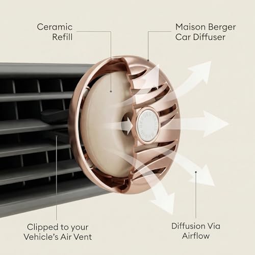MAISON BERGER Car Diffuser Refill Set, Black Angelica