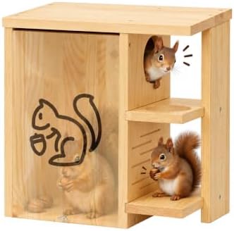 Widened Large Wooden Squirrel House Outdoor