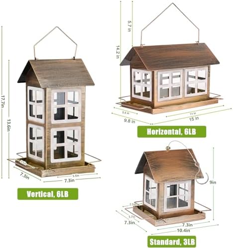 Bird Feeder, Waterproof Bird Feeders for Outdoor Hanging